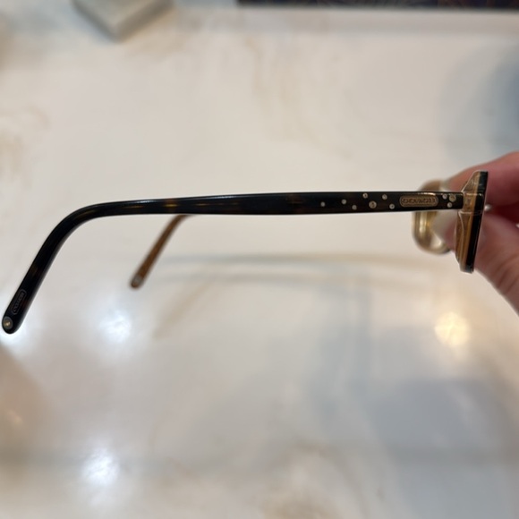 Coach Lizzie tortiseshell small rectangular eyeglasses  size 135 women’s petite - Picture 5 of 9